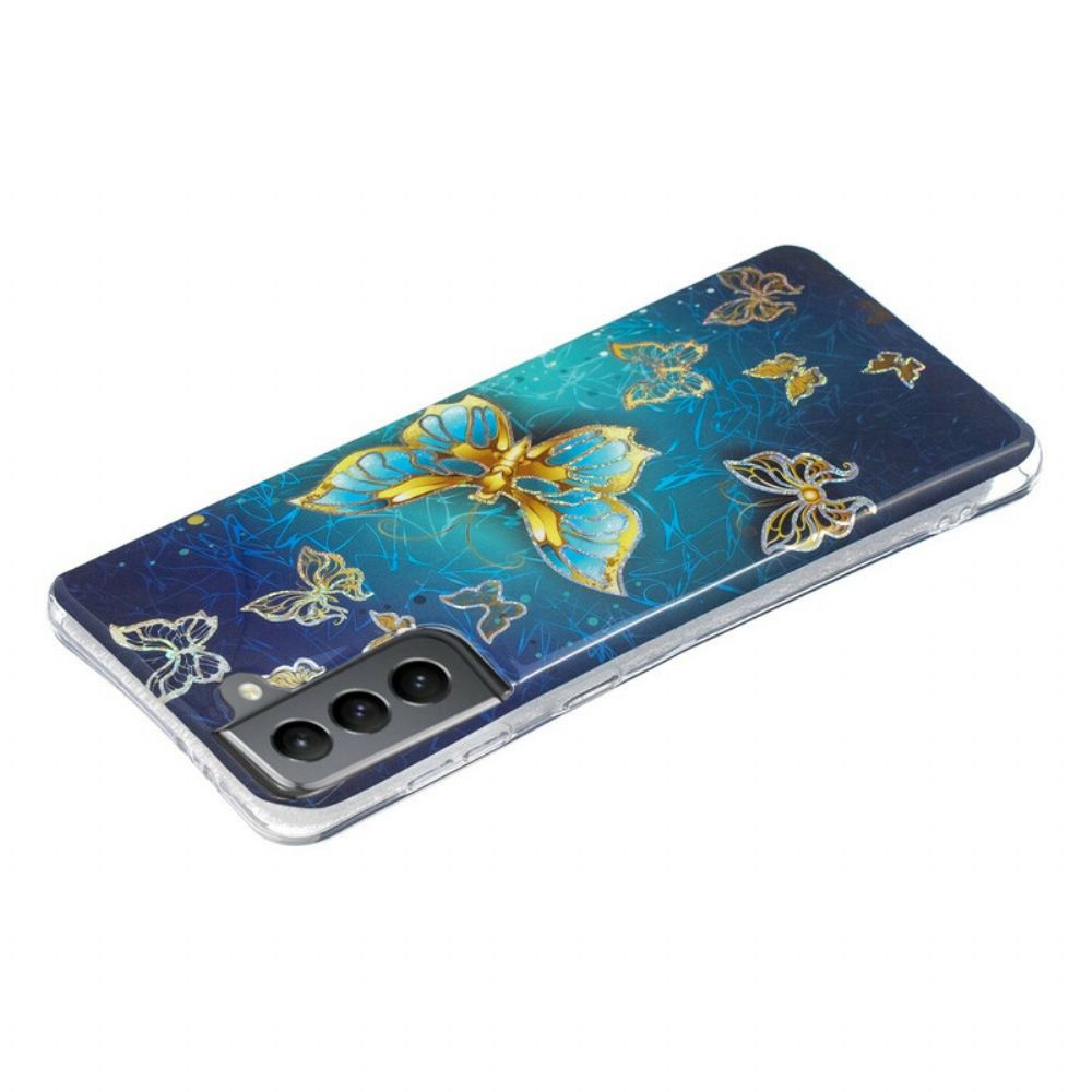 Hoesje voor Samsung Galaxy S21 FE Vlinders Ontwerp