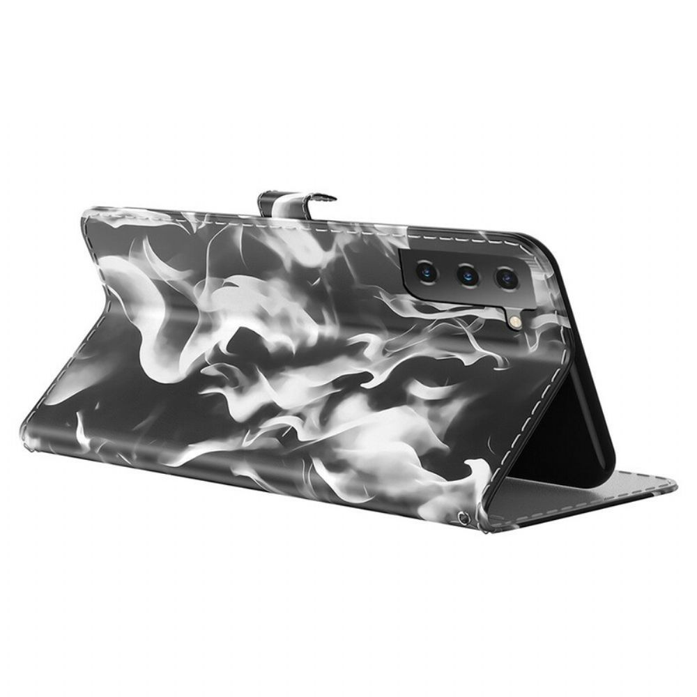 Leren Hoesje voor Samsung Galaxy S21 FE Abstract Patroon