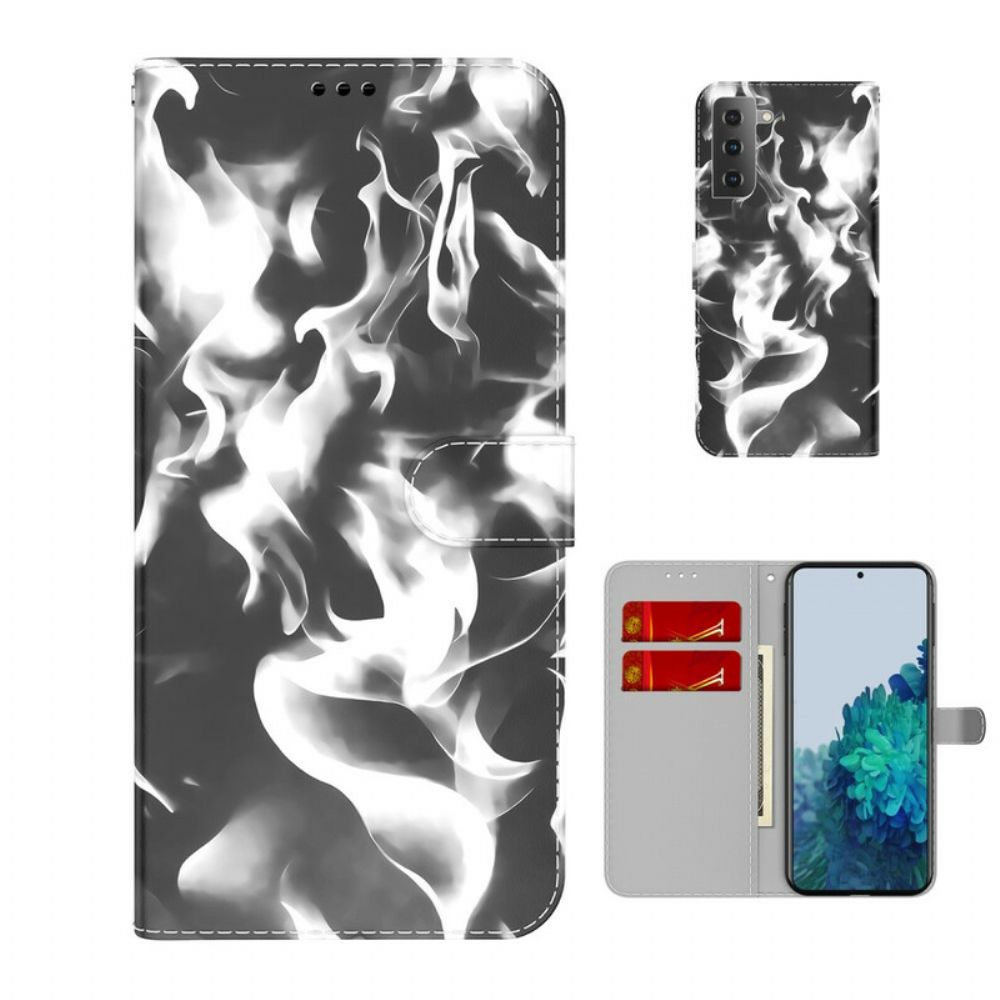 Leren Hoesje voor Samsung Galaxy S21 FE Abstract Patroon