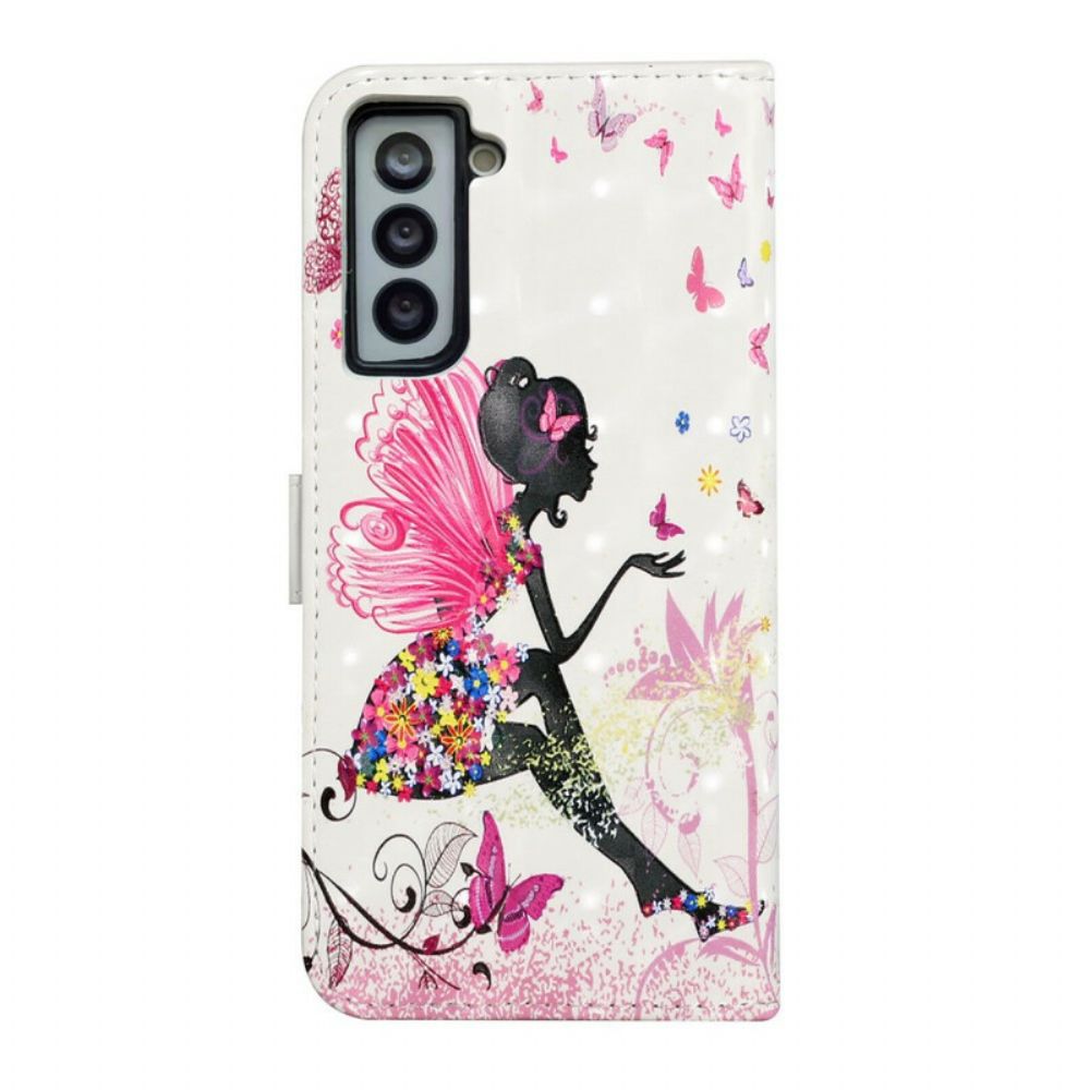 Leren Hoesje voor Samsung Galaxy S21 FE Magische Fee