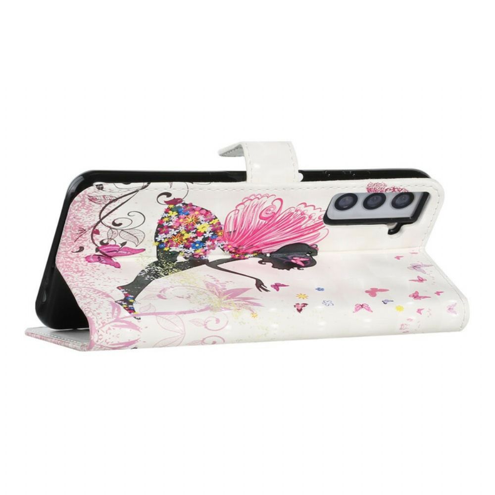 Leren Hoesje voor Samsung Galaxy S21 FE Magische Fee