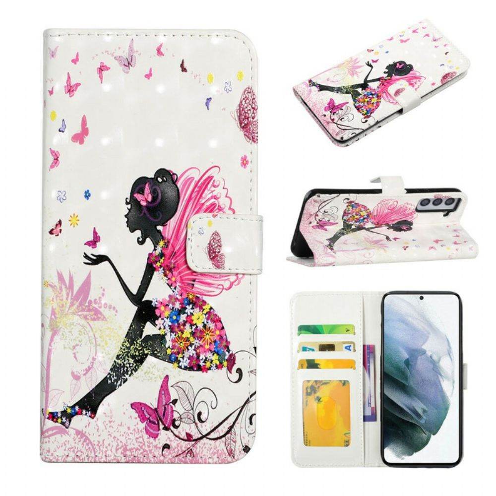 Leren Hoesje voor Samsung Galaxy S21 FE Magische Fee