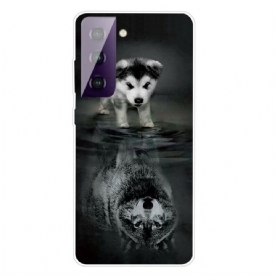 Telefoonhoesje voor Samsung Galaxy S21 FE Droom Van Puppy