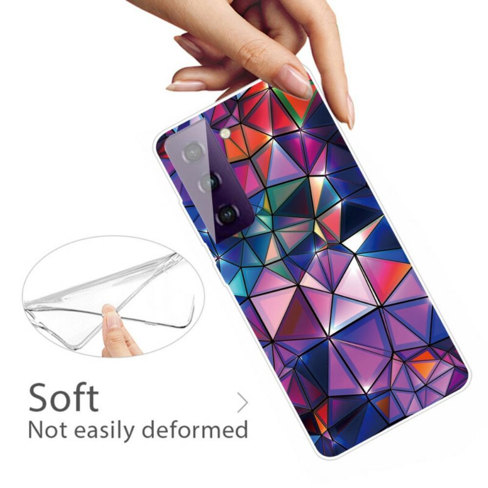 Telefoonhoesje voor Samsung Galaxy S21 FE Flexibele Geometrie