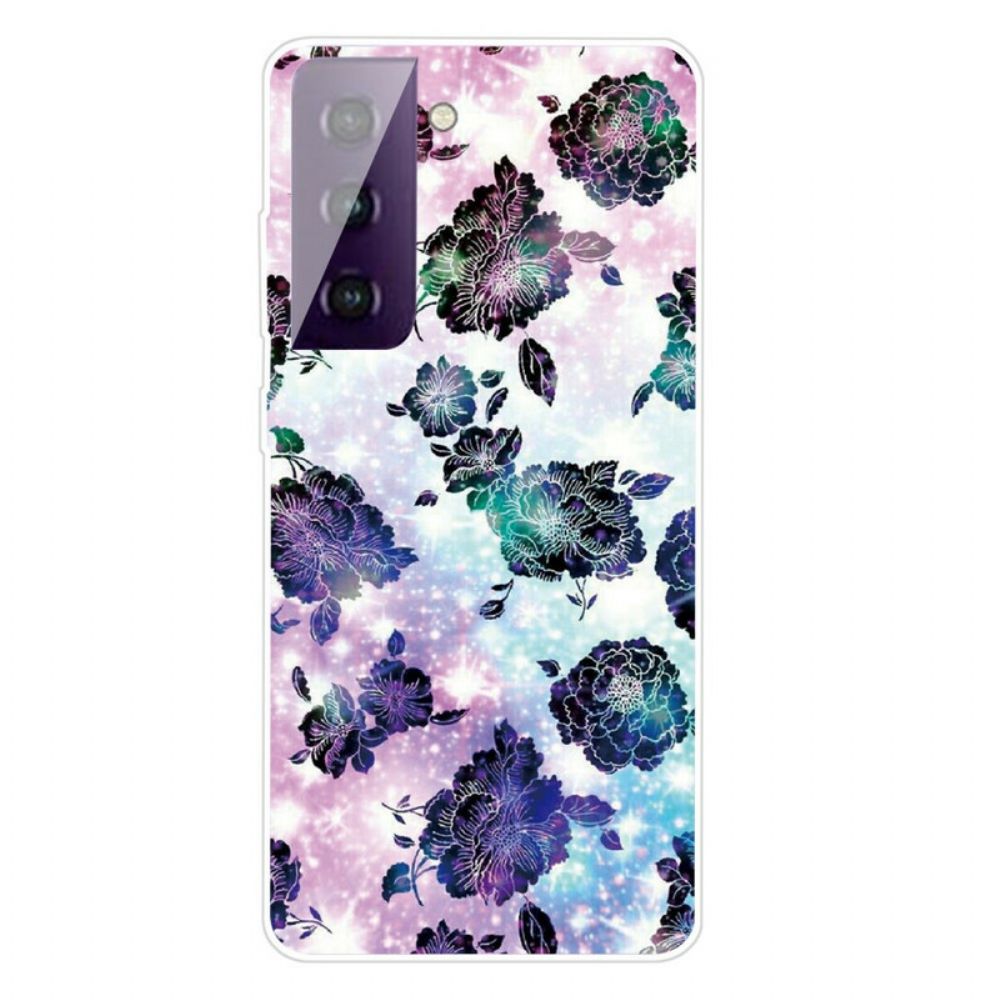 Telefoonhoesje voor Samsung Galaxy S21 FE Grafische Bloemen