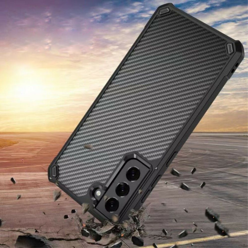 Telefoonhoesje voor Samsung Galaxy S21 FE Hybride Siliconen Randen