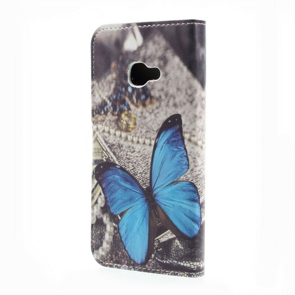 Folio-hoesje voor Samsung Galaxy XCover 4 / 4S Blauwe Vlinder