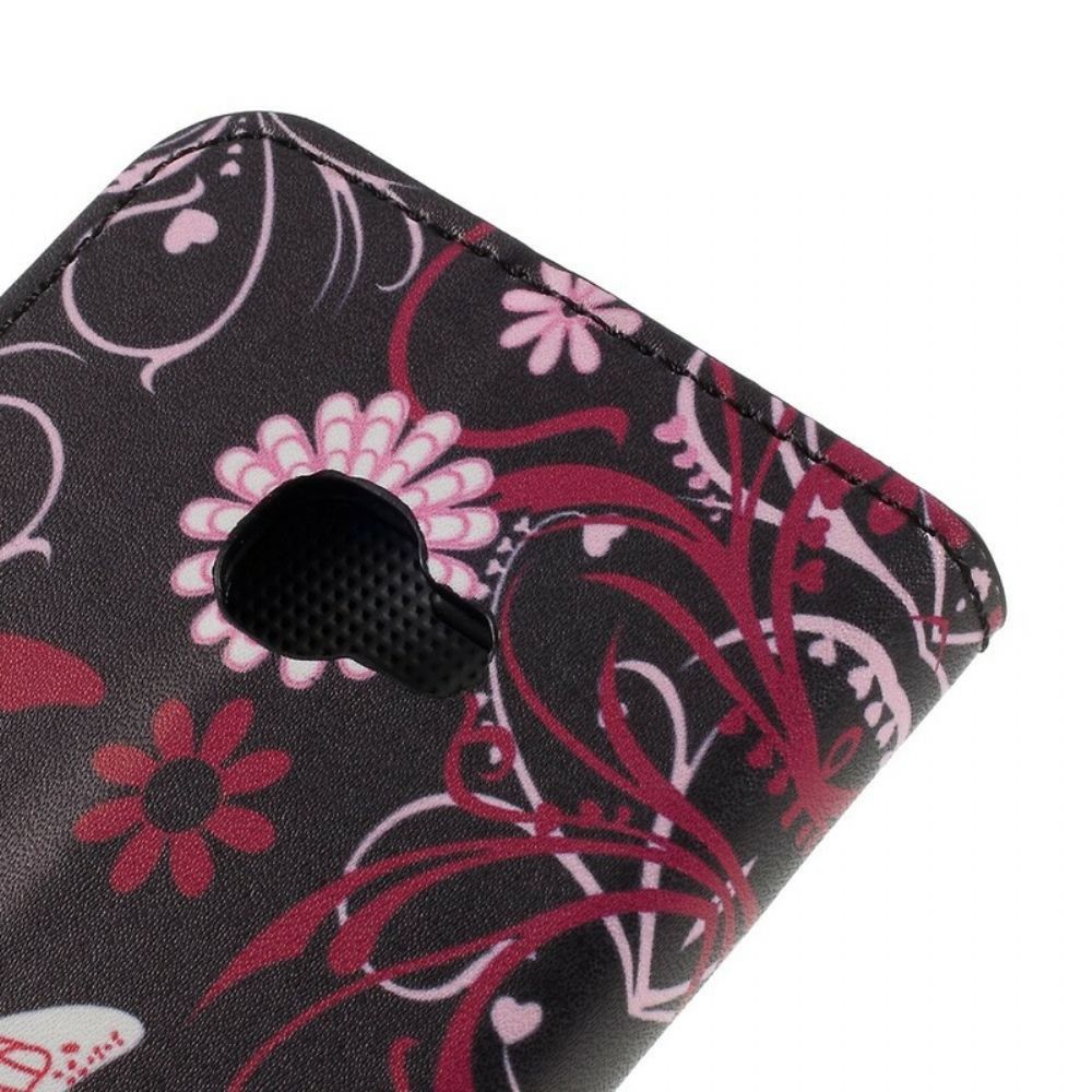 Folio-hoesje voor Samsung Galaxy XCover 4 / 4S Vlinders En Bloemen