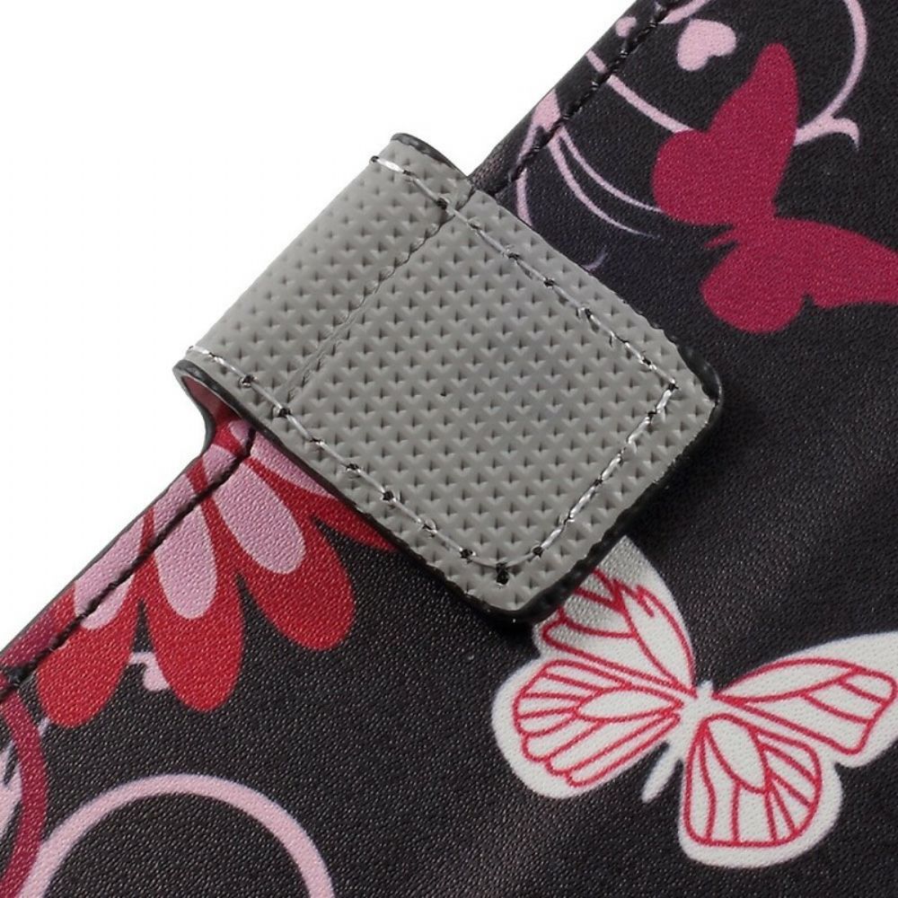 Folio-hoesje voor Samsung Galaxy XCover 4 / 4S Vlinders En Bloemen