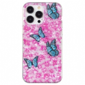 Hoesje voor iPhone 15 Pro Max Bloemen En Vlinders