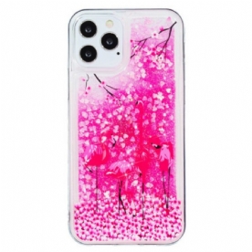 Hoesje voor iPhone 15 Pro Max Flamingoglitter