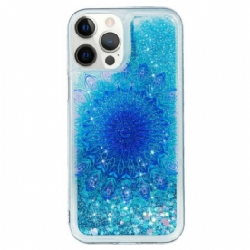 Hoesje voor iPhone 15 Pro Max Mandala-glitter