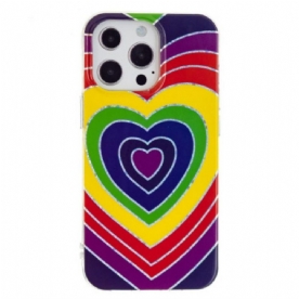 Hoesje voor iPhone 15 Pro Max Psychedelisch Hart