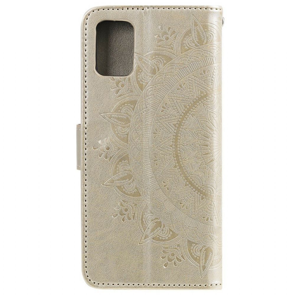 Flip Case voor Samsung Galaxy A51 5G Zon Mandala