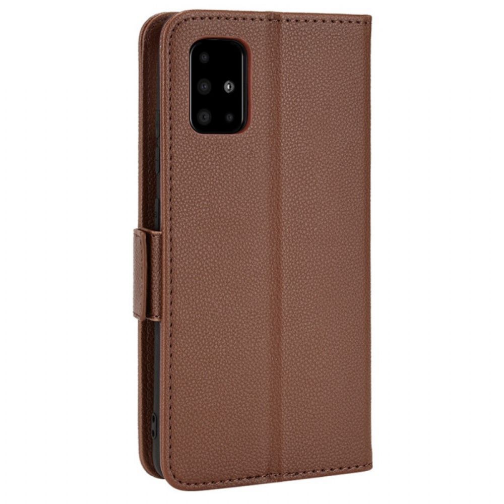 Folio-hoesje voor Samsung Galaxy A51 5G Flip Case Dubbele Nieuwe Kleuren Flap