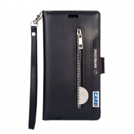 Folio-hoesje voor Samsung Galaxy A51 5G Portemonnee Met Lanyard