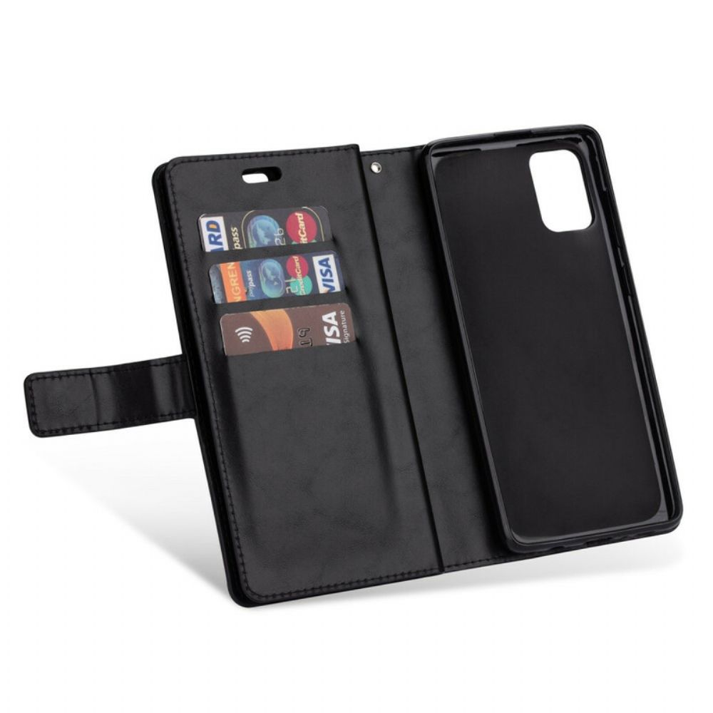 Folio-hoesje voor Samsung Galaxy A51 5G Portemonnee Met Lanyard