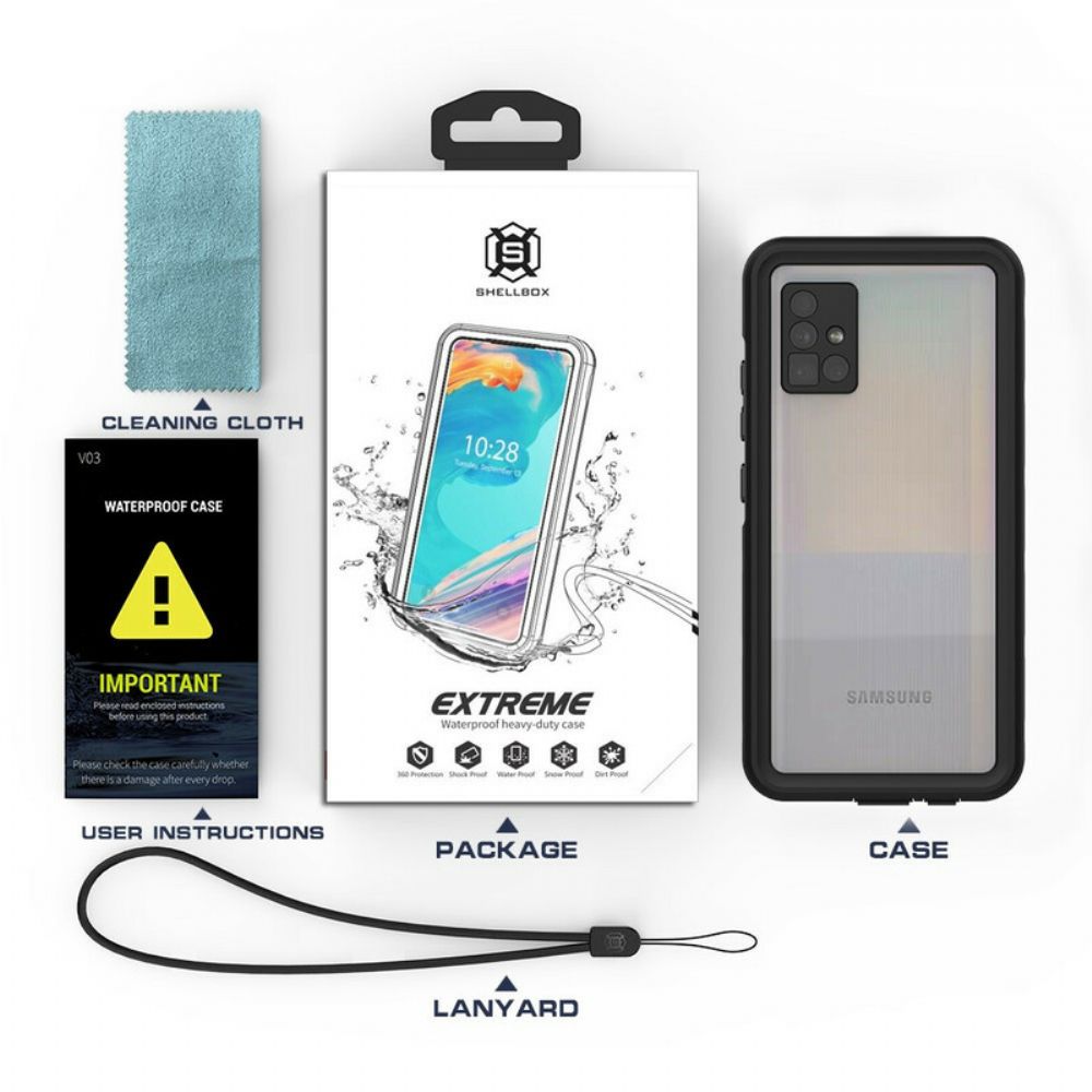 Hoesje voor Samsung Galaxy A51 5G Waterdichte Shellbox