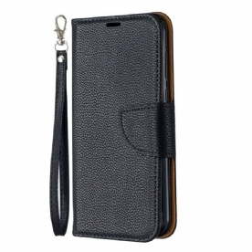 Folio-hoesje voor / Honor 8S Flip Case Litchi Flap Schuin