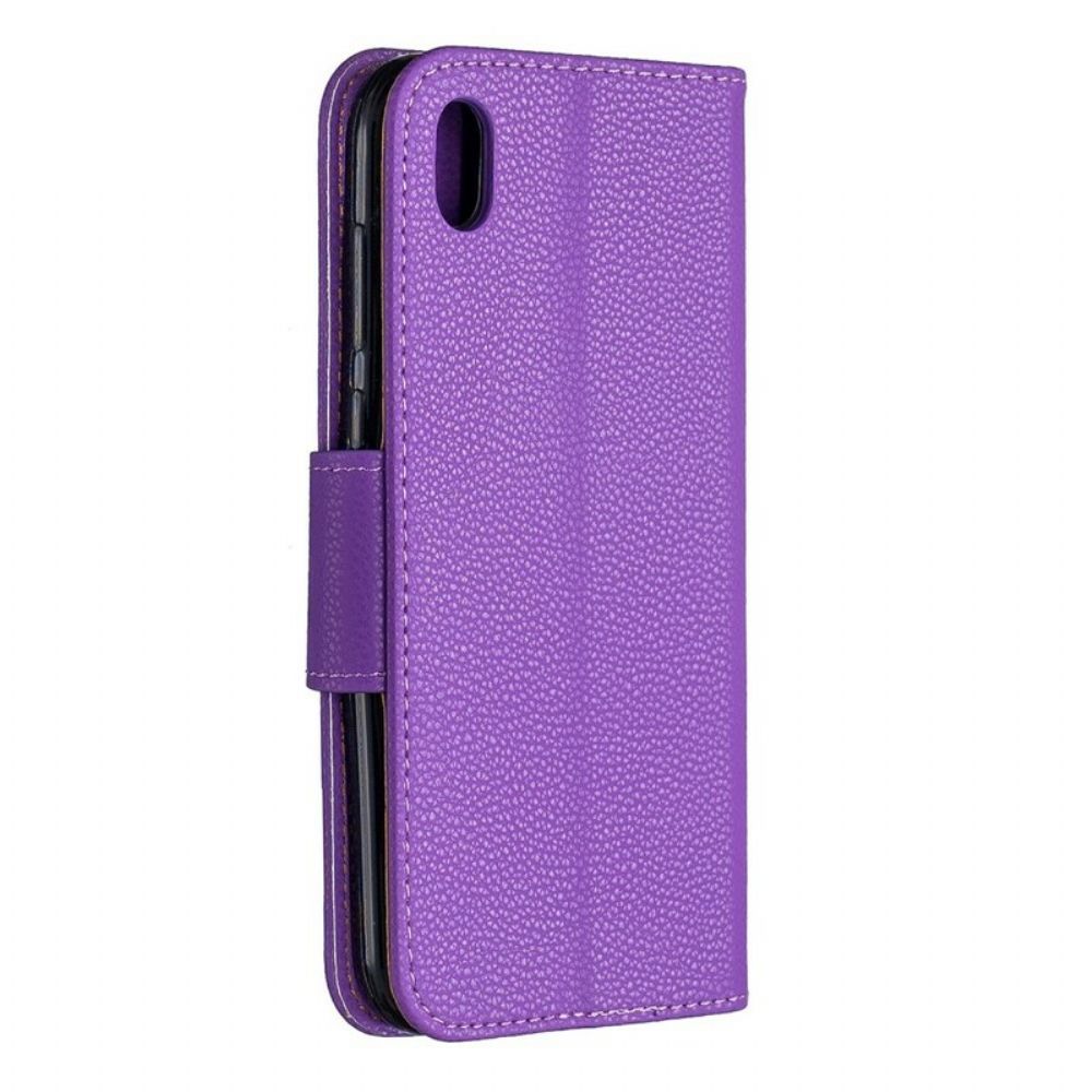 Folio-hoesje voor / Honor 8S Flip Case Litchi Flap Schuin