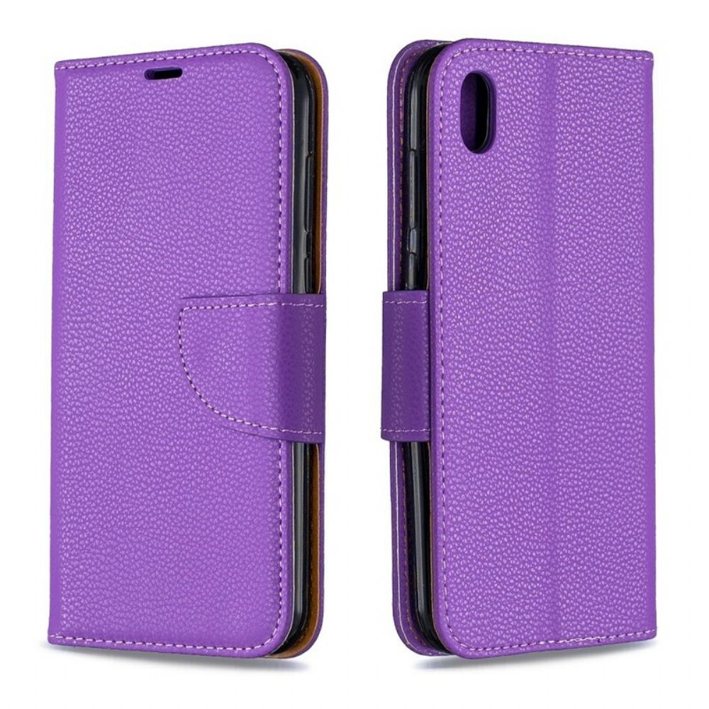 Folio-hoesje voor / Honor 8S Flip Case Litchi Flap Schuin