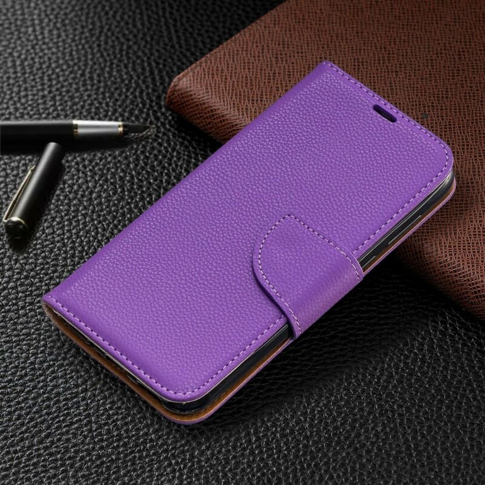 Folio-hoesje voor / Honor 8S Flip Case Litchi Flap Schuin