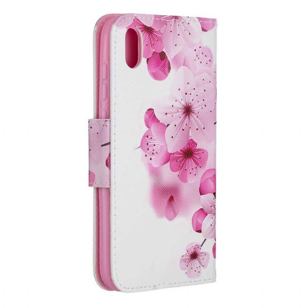 Folio-hoesje voor / Honor 8S Met Ketting Bloemen Ontdekking Met Riem