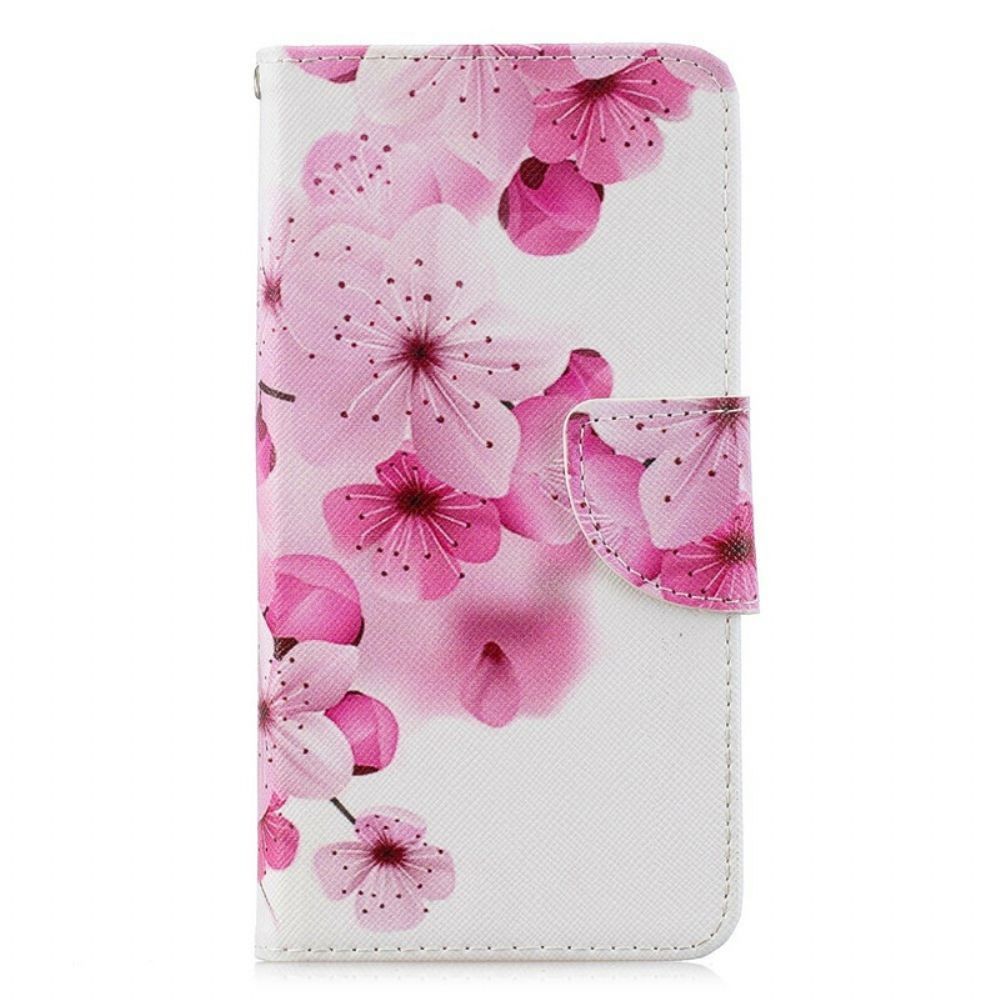 Folio-hoesje voor / Honor 8S Met Ketting Bloemen Ontdekking Met Riem