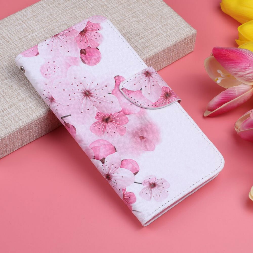 Folio-hoesje voor / Honor 8S Met Ketting Bloemen Ontdekking Met Riem