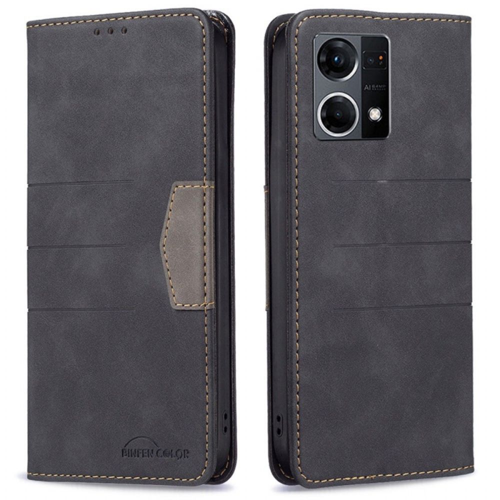 Bescherming Hoesje voor Oppo Reno 7 Folio-hoesje Binfen-kleur