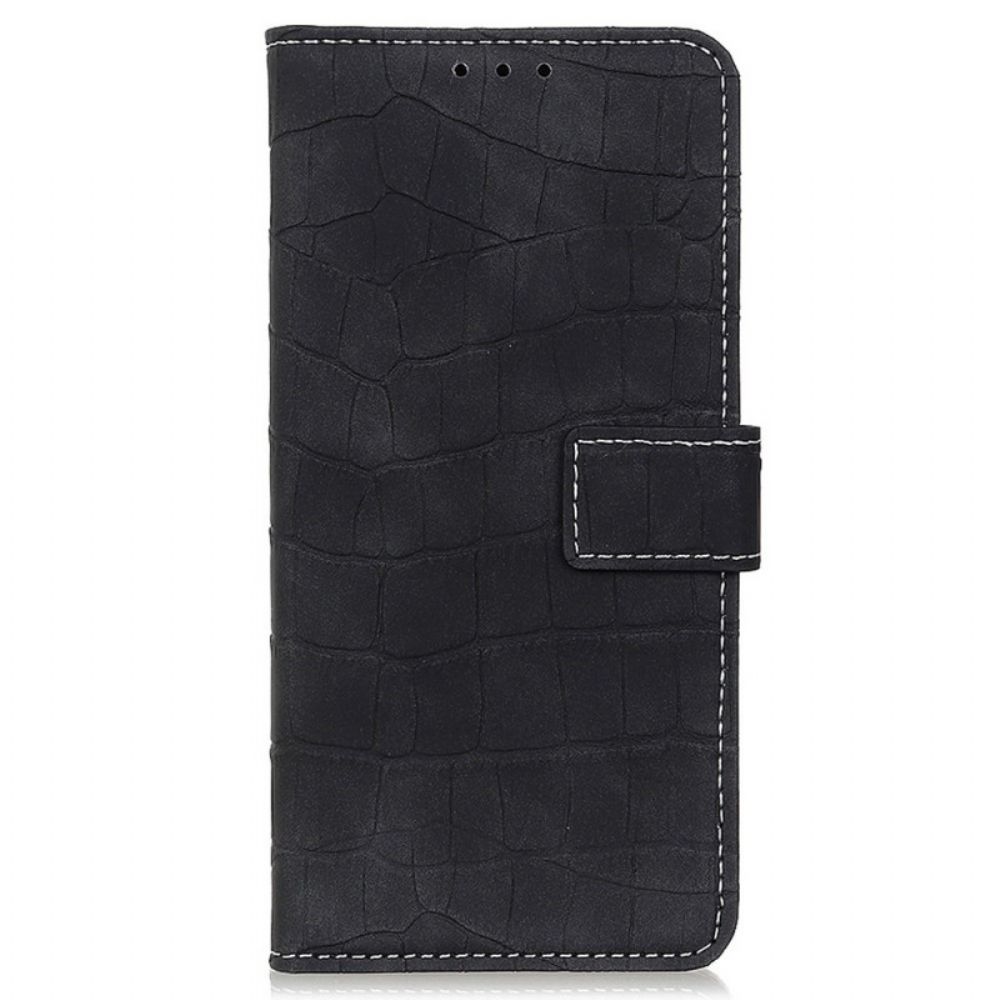 Flip Case voor Oppo Reno 7 Krokodillenleer Stijl