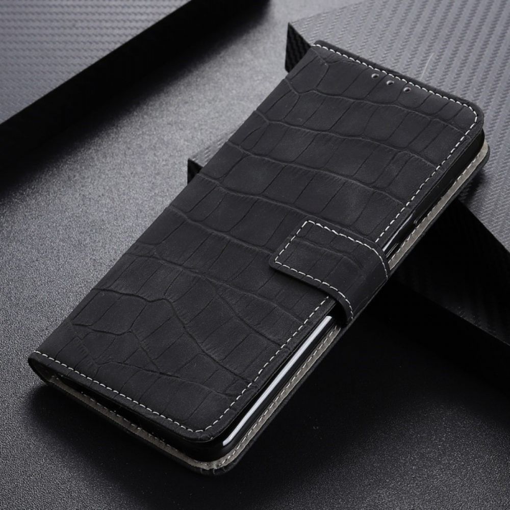 Flip Case voor Oppo Reno 7 Krokodillenleer Stijl