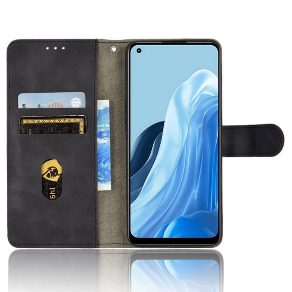 Flip Case voor Oppo Reno 7 Met Ketting Skin-touch-band