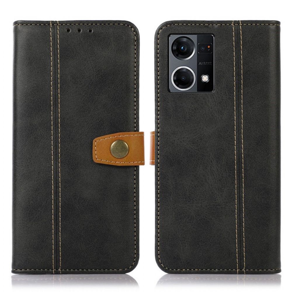 Flip Case voor Oppo Reno 7 Met Riem