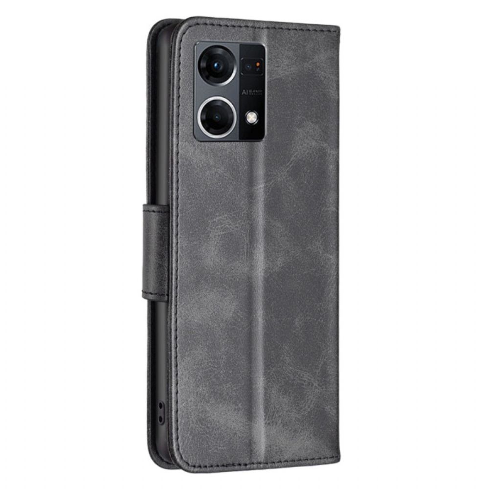 Flip Case voor Oppo Reno 7 Schuine Sluiting