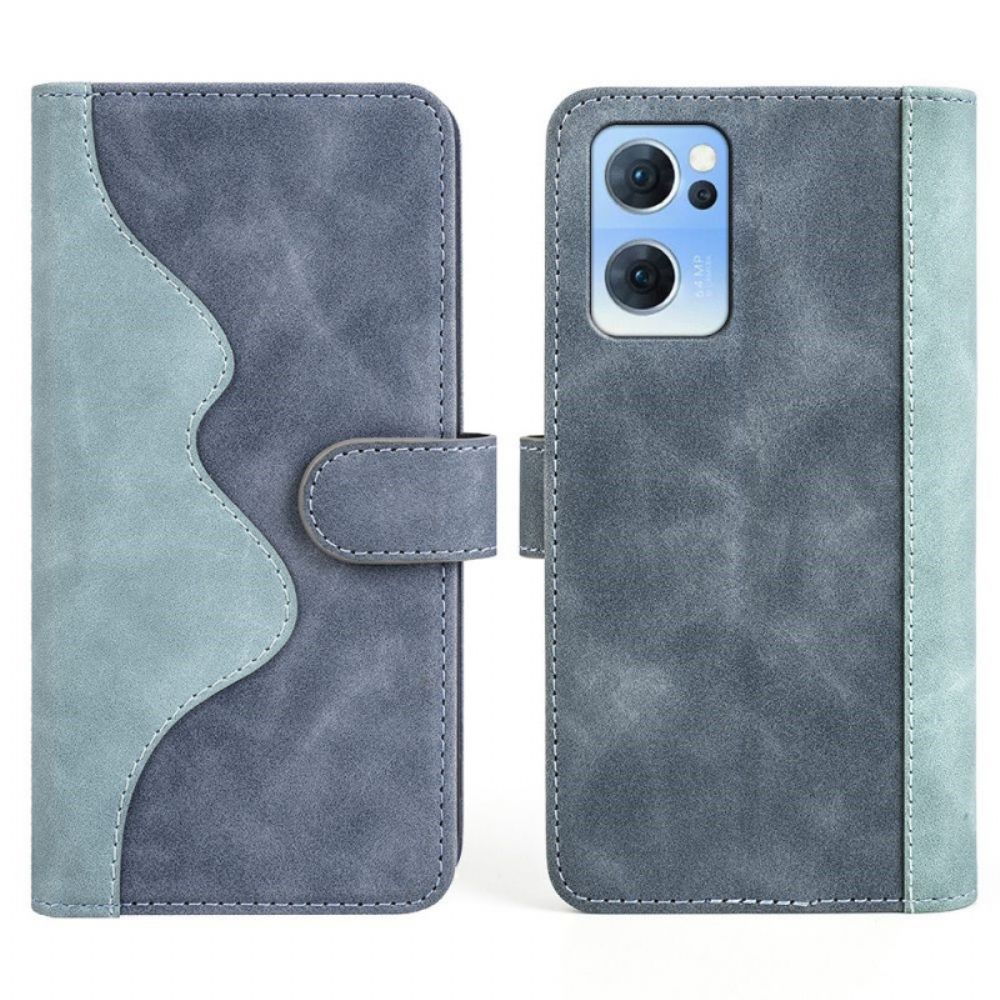 Folio-hoesje voor Oppo Reno 7 Grafisch Patroon