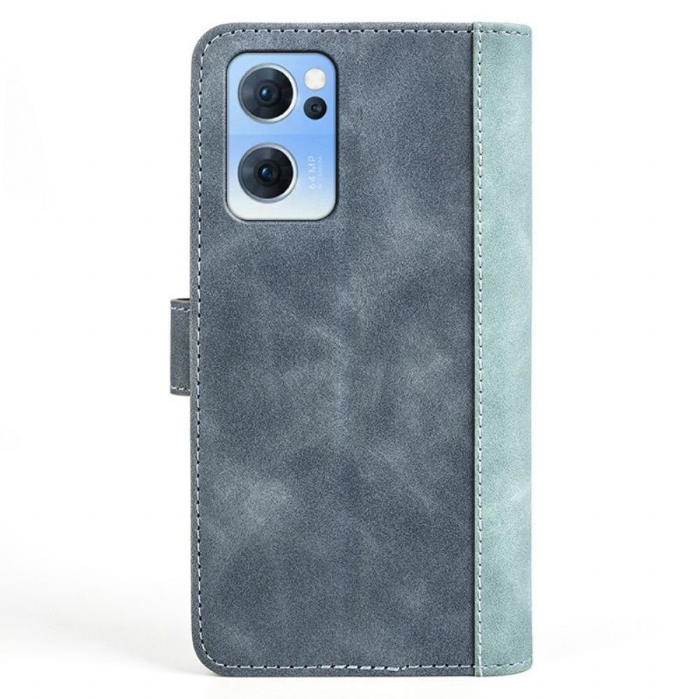 Folio-hoesje voor Oppo Reno 7 Grafisch Patroon