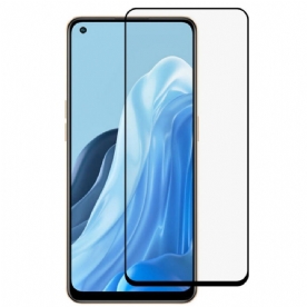 Oppo Reno 7 Gehard Glas Screenprotector Zwarte Randen