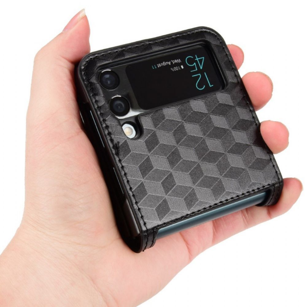 Hoesje voor Samsung Galaxy Z Flip 3 5G Folio-hoesje 3d-ontwerpkaarthouder