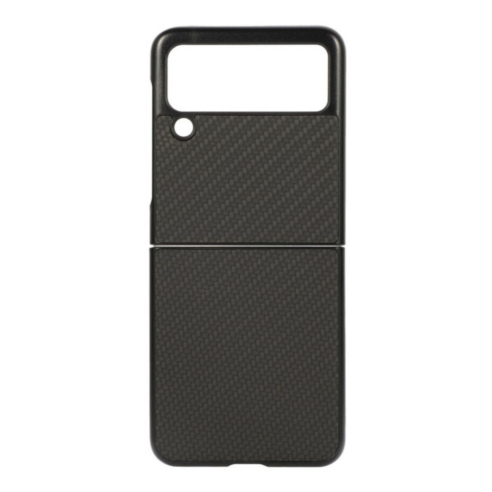 Hoesje voor Samsung Galaxy Z Flip 3 5G Folio-hoesje Koolstofvezel