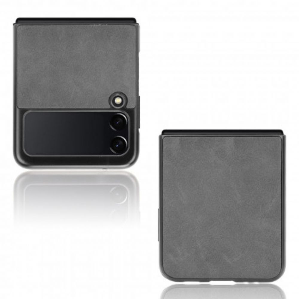 Hoesje voor Samsung Galaxy Z Flip 3 5G Folio-hoesje Ledereffect