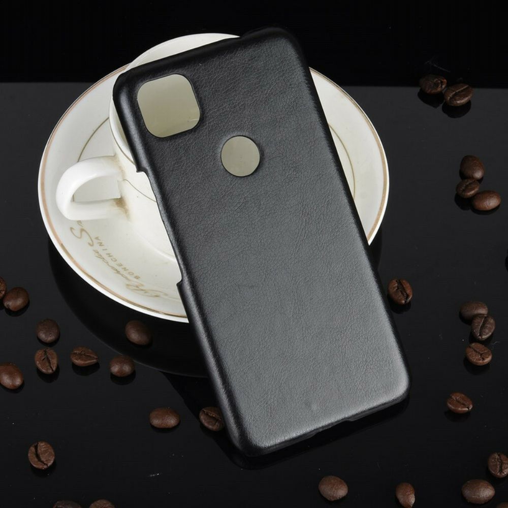 Hoesje voor Google Pixel 4a Prestaties Litchi Leder Effect