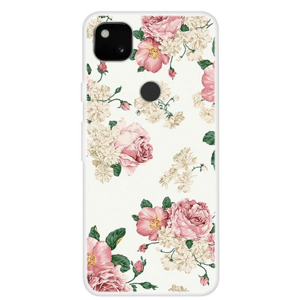 Telefoonhoesje voor Google Pixel 4a Vrijheidsbloemen