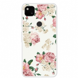 Telefoonhoesje voor Google Pixel 4a Vrijheidsbloemen