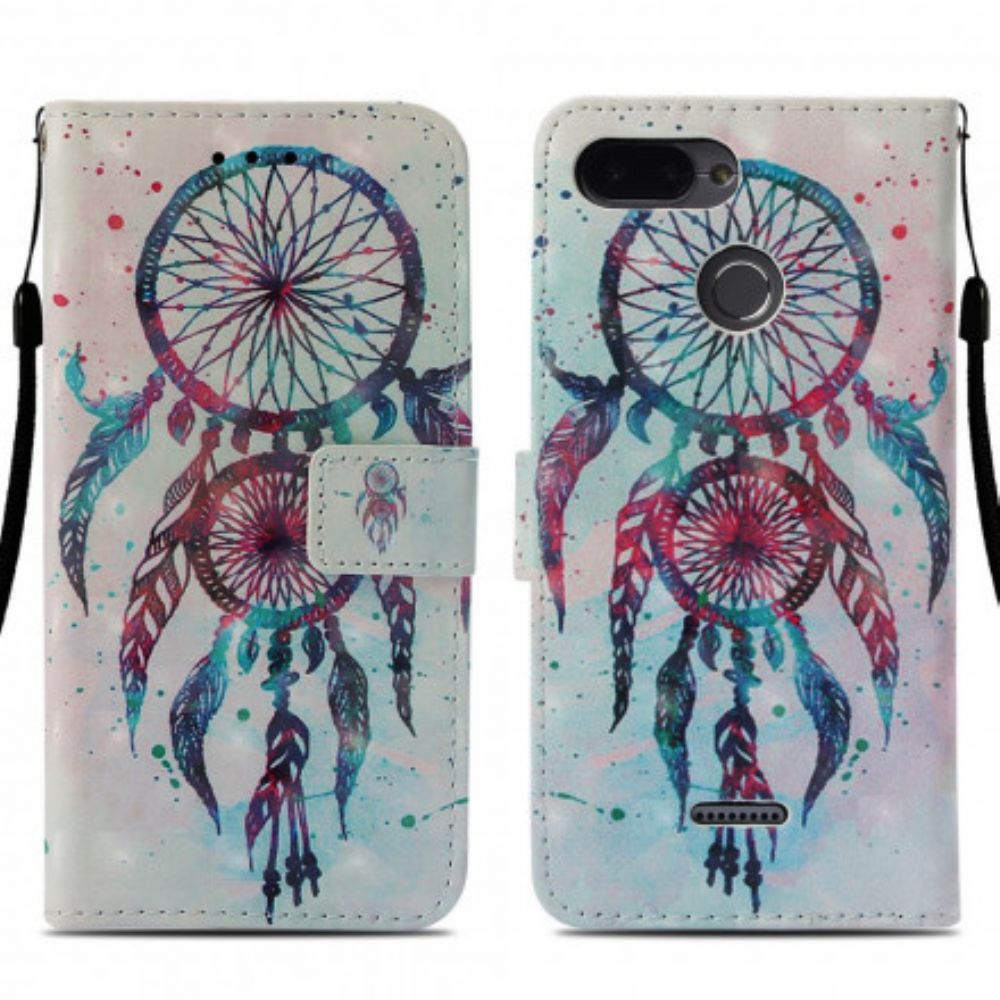 Folio-hoesje voor Xiaomi Redmi 6A Aquarel Dromenvanger