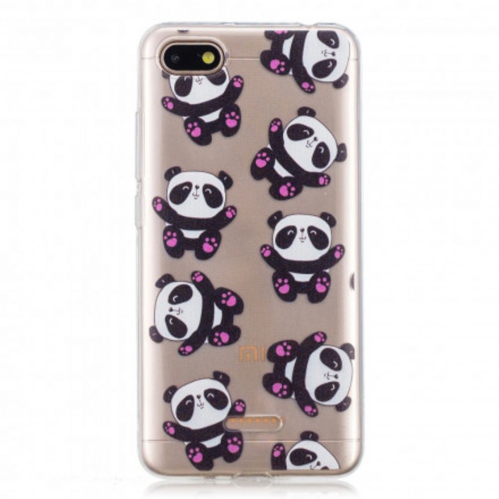 Hoesje voor Xiaomi Redmi 6A Top Panda's Leuk