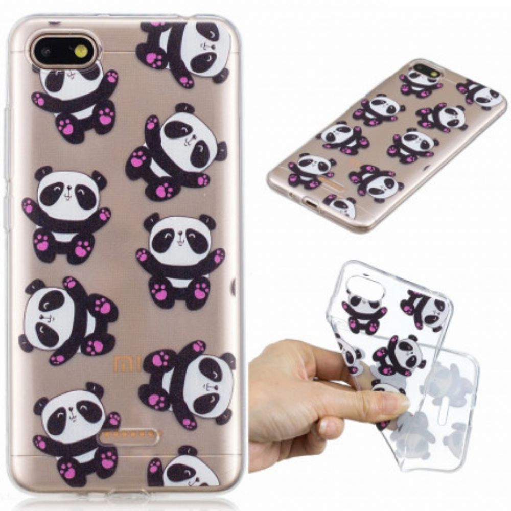 Hoesje voor Xiaomi Redmi 6A Top Panda's Leuk