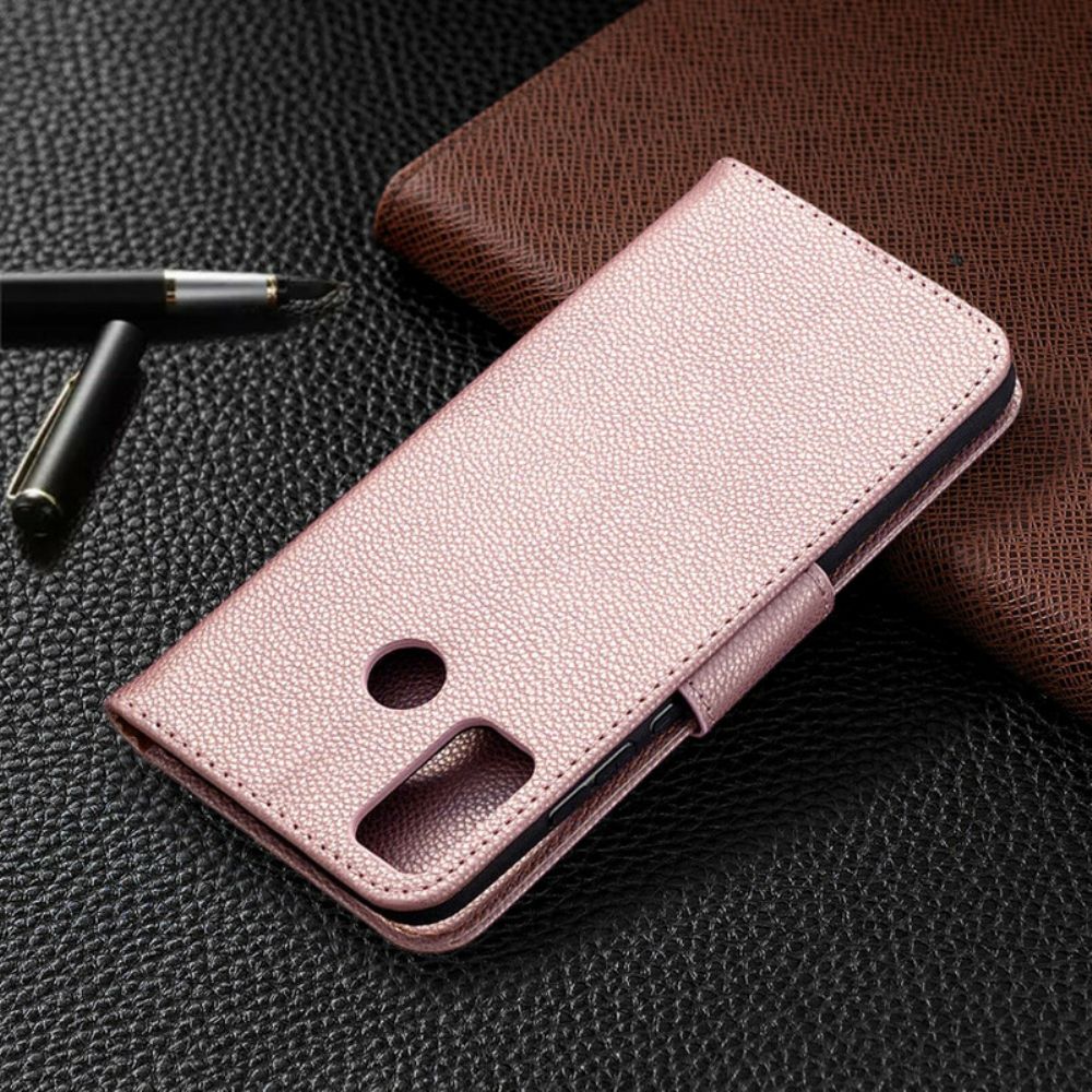 Folio-hoesje voor Honor 9X Lite Flip Case Litchi Flap Schuin