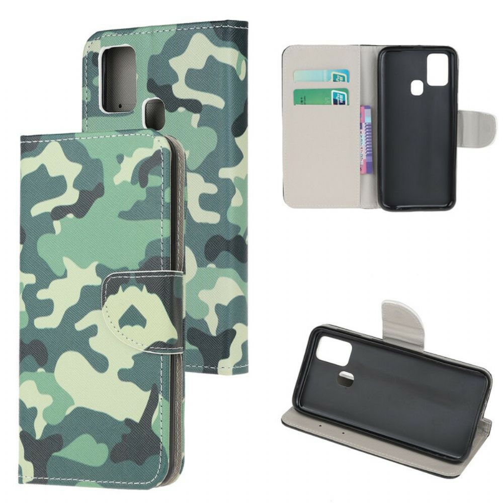 Folio-hoesje voor Honor 9X Lite Militaire Camouflage