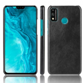 Hoesje voor Honor 9X Lite Prestaties Litchi Leder Effect